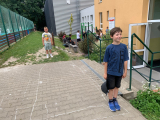 Družina - léto na zahradě